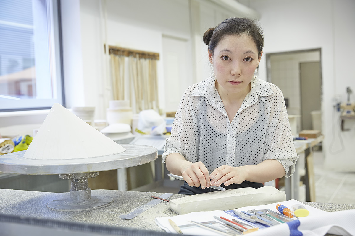 Sangkyoung Lee Arbeitsportrait, Foto Marco Warmuth