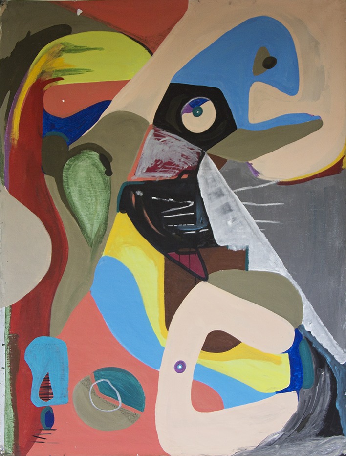 Vogelfreund, 2016, Acrylfarbe auf Leinwand, 200 x 269 cm